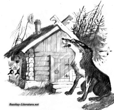 Козлятки и волк Ушинский сказка с иллюстрациями